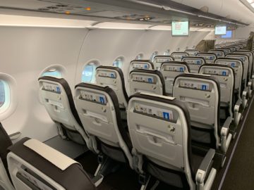 Swiss Airbus A320neo Kabine