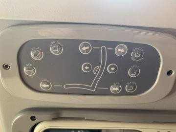 Alitalia Business Class A330 200 Bedienelemente Sitz 1