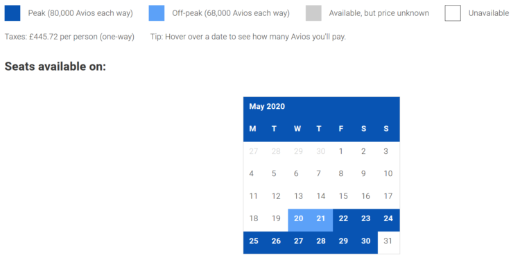 Reward Flight Finder Kalender