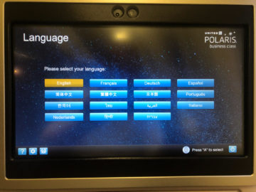 United Airlines Polaris Business Class Boeing 767 300 Sprachen