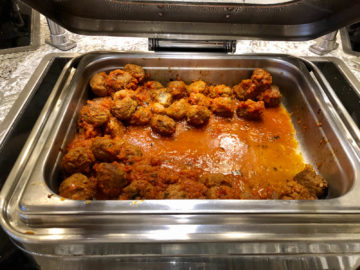 United Polaris Lounge Chicago Meatballs