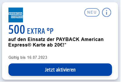 Payback Ecoupon Payback American Express Kreditkarte