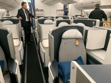 Air France Business Class A350 900 Kabine 2