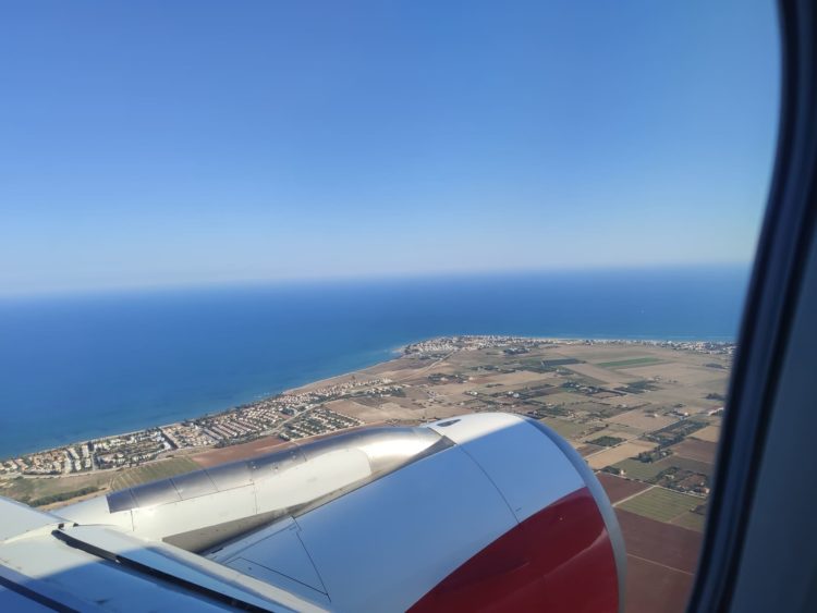 Austrian Airlines A320 Nach Start Larnaka