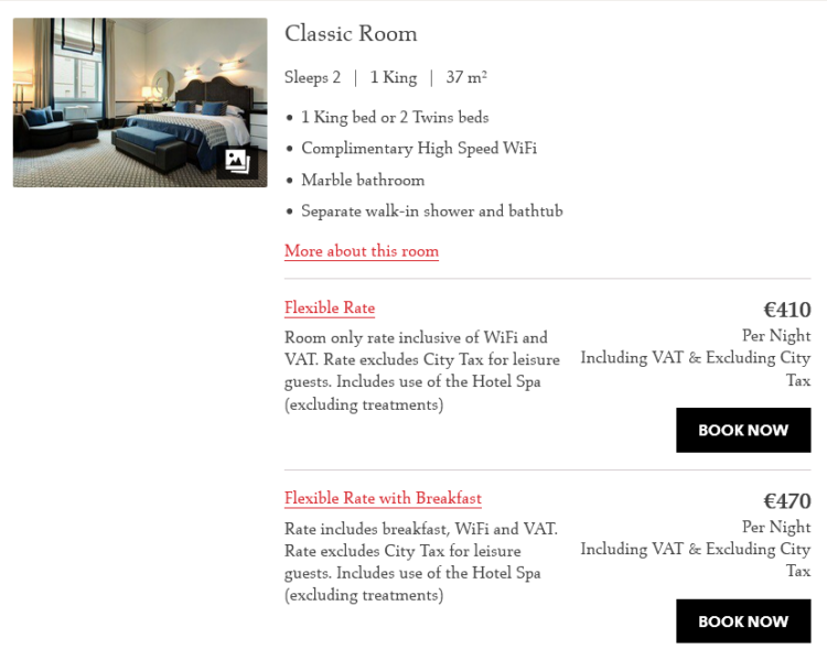 Hotel De Rome Rocco Forte Knights Rate
