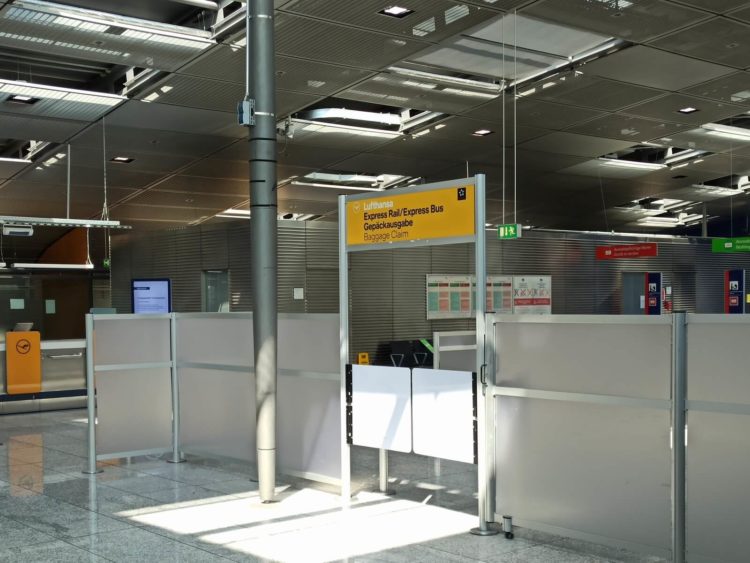 Lufthansa Express Rail Gepaeckausgabe Frankfurt