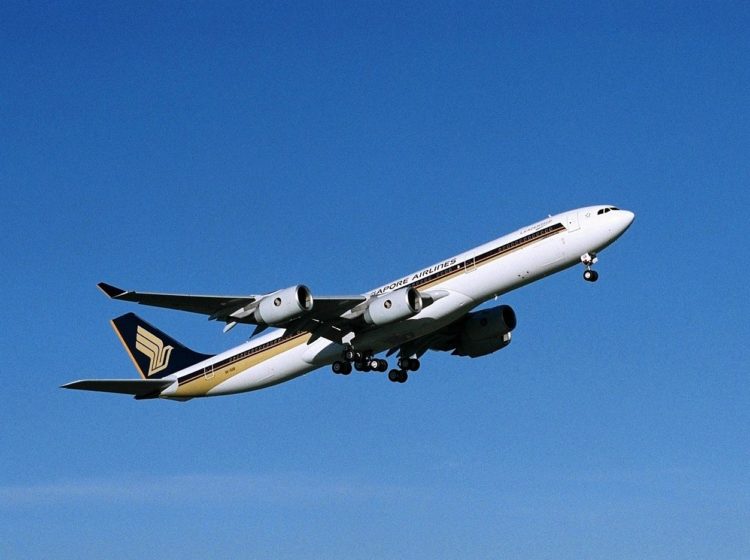 Singapore Airlines Airbus A340 500 Copyright