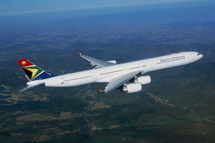 South African Airbus A340 600 Copyright