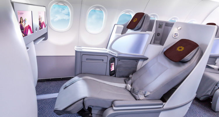 Vistara Business Class im A321neo mit Lie Flat Seat