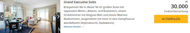 World Hyatt Buchung Grand Hyatt Berlin Grand Executive Suite Punkte