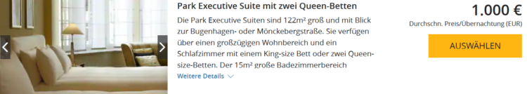 World Hyatt Buchung Park Hyatt Hamburg Park Excutive Suite Euro