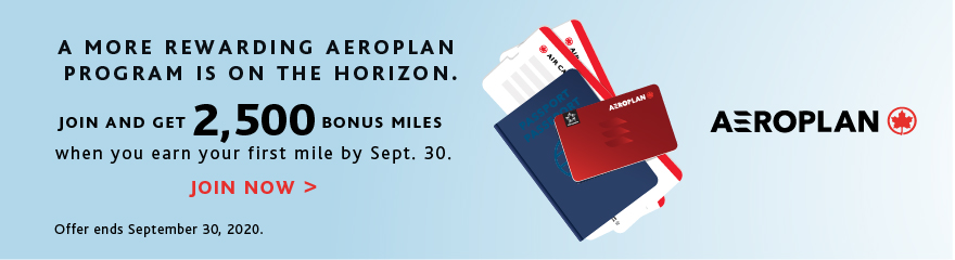 2500 Meilen Neuanmeldung Air Canada Aeroplan