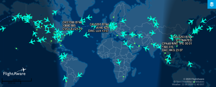 Flightaware Boeing 747 400 2020 08 22