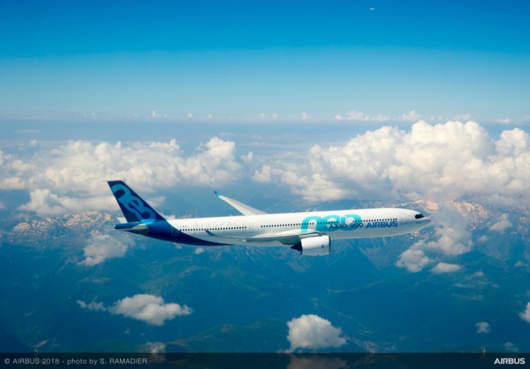 Airbus A330 900 Testflug Copyright
