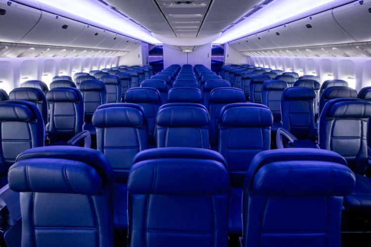 Delta Airlines Boeing 777 Economy Copyright
