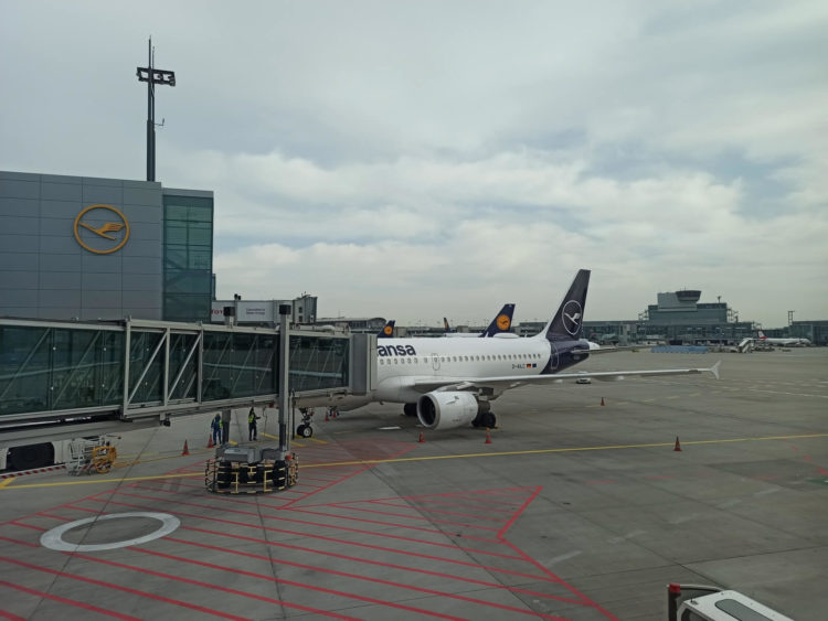 Lufthans Flugzeuge Frankfurt Bereich A
