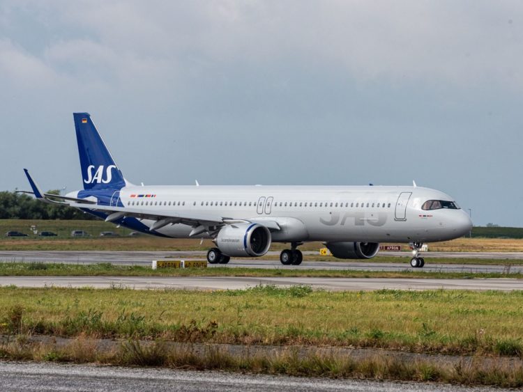 Sas Flugzeug A321lr Copyright