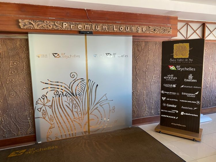 Air Seychelles Salon Vallee De Mai Premium Lounge Eingang