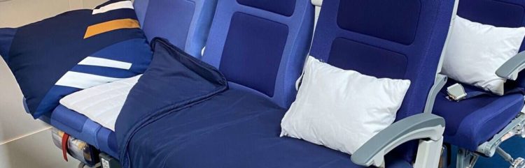 Lufthansa Economy Schlafcouch Sleepers Row