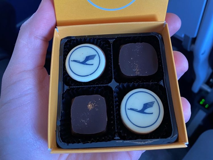 Lufthansa Erstflug Berlin Pralinen