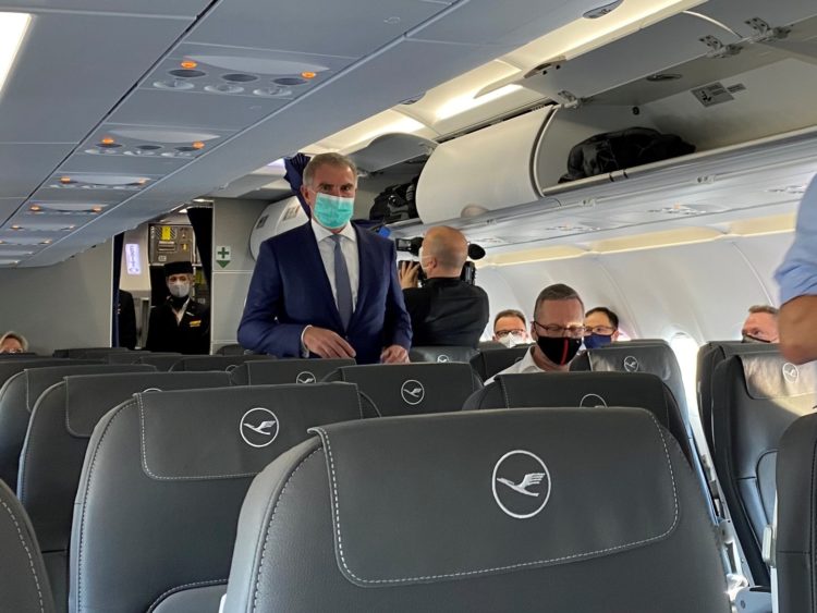 Lufthansa Erstflug Berlin Spohr