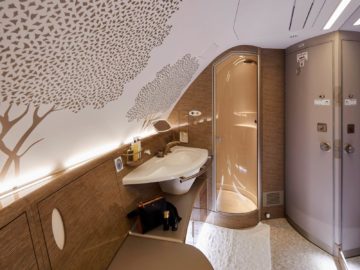 Emirates Neue First Class Dusche Copyright