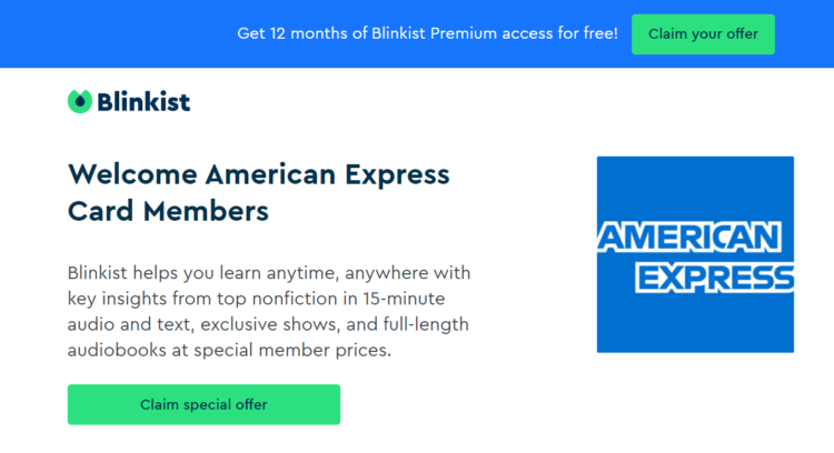 American Express Blinkist