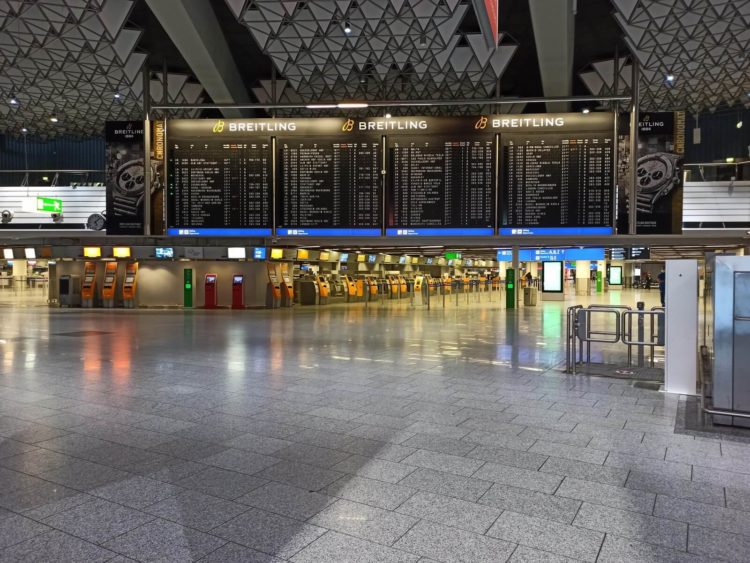 Flughafen Frankfurt Terminal 1 In Zeiten Von Corona