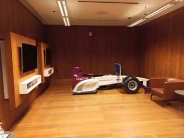 Qatar Airways Al Mourjan Business Class Lounge Corona Games Room