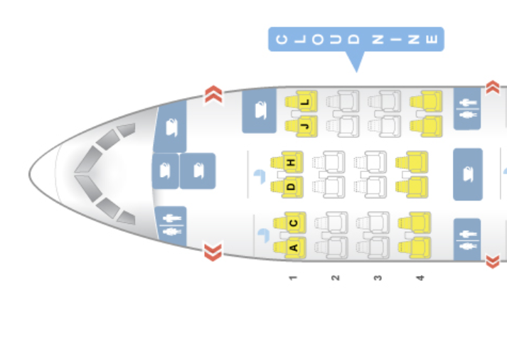 Ethiopian Airlines B767 300 Seatmap Business Class