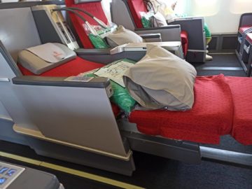Ethiopian Airlines Business Class B767 300er Bett Obererteil