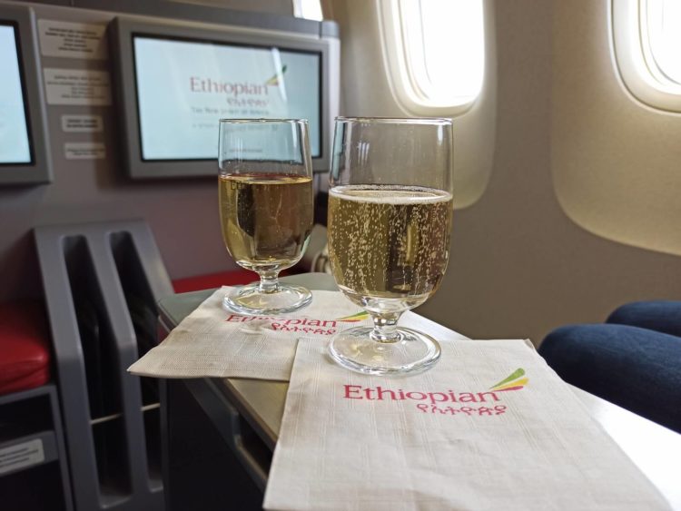 Ethiopian Airlines Business Class B767 300er Champagner