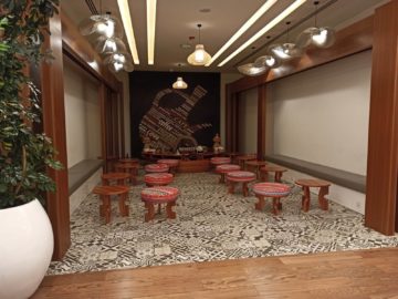 Ethiopian Airlines Sheba Platinum Lounge Addis Abeba Terminal 2 Bereich Kaffeezeremonie