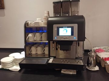 Ethiopian Airlines Sheba Platinum Lounge Addis Abeba Terminal 2 Kaffeemaschine