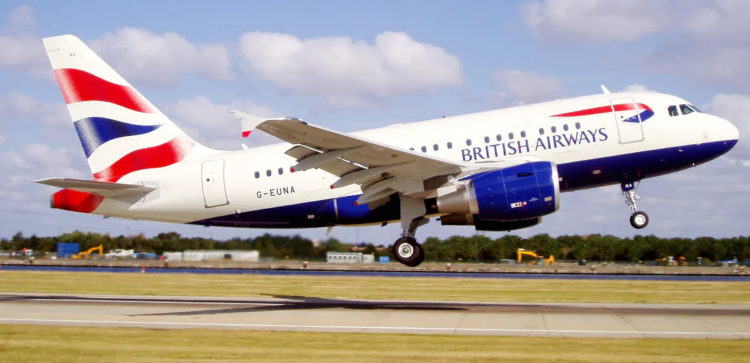 British Airways Airbus A318 Copyright British