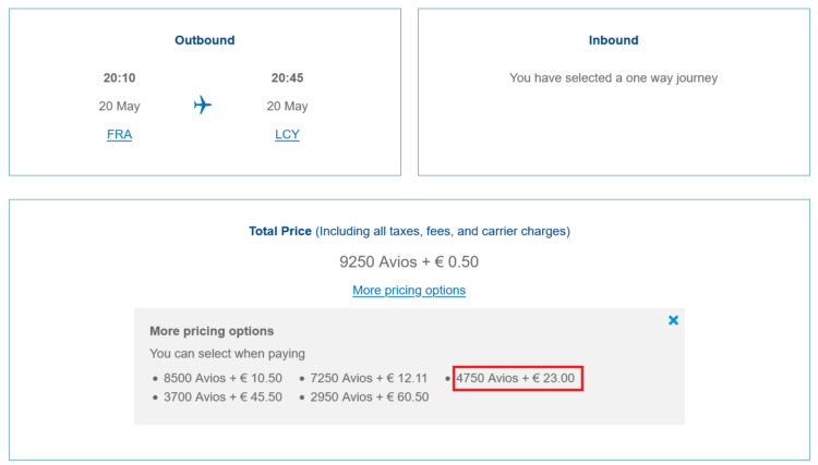 Executive Club Praemienflug British Airways Economy Class Fra Lcy 4750 Avios