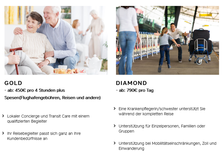 Medical Travel Companions Preise Austrian