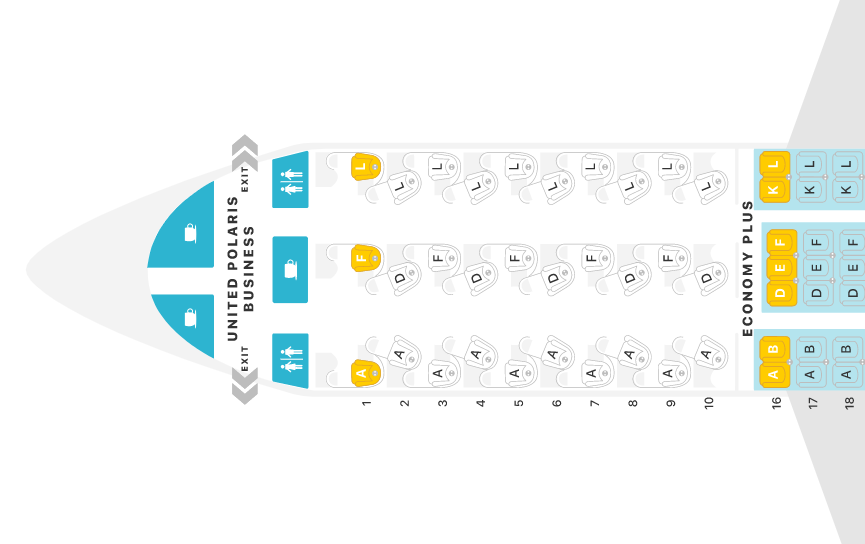 United Airlines Business Class Boeing 767 300 Seatmap Seatguru