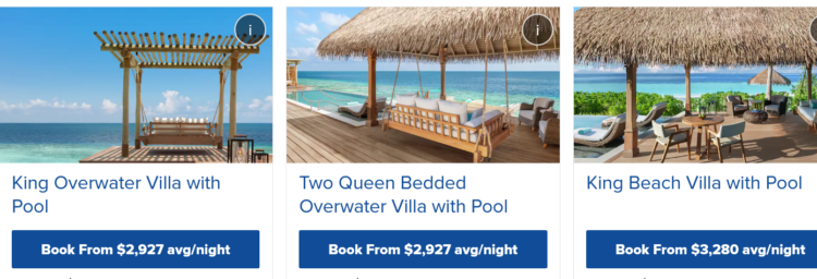 Waldorf Astoria Maldives Beispielpreise