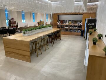 Airlounge Tirana Gastronomie Bereich