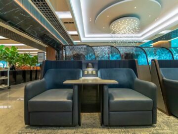 Singapore Airlines Silverkris Lounge Business Class Singapur Terminal 3 Sessel Copyright