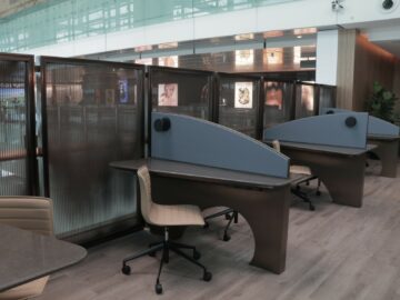 Singapore Airlineskrisflyer Gold Lounge Singapur Terminal 3 Arbeitsbereich Copyright