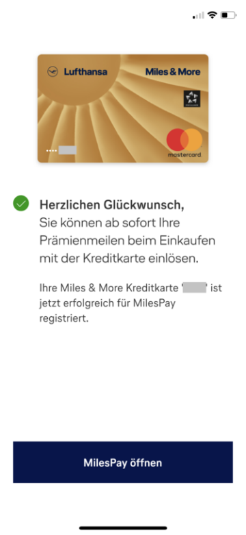 Miles And More Milespay Aktivierung 2