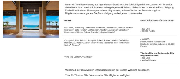 Elite Vorteilsgarantien Ultimative Reservierungsgarantie