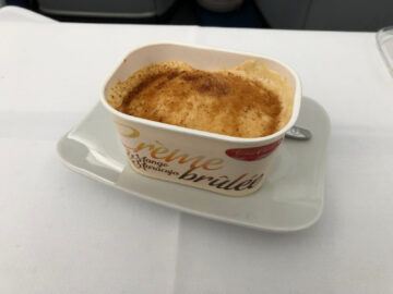 Lufthansa A350 900 Business Class Eis Nachtisch