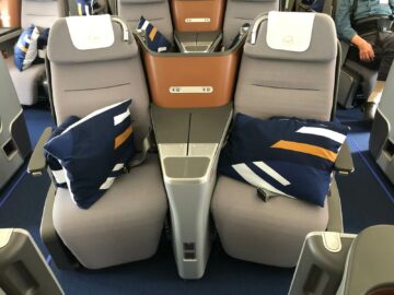 Lufthansa A350 900 Business Class Mittelsitze