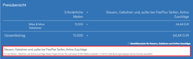 Miles And More Steuern Und Gebuehren Mit Meilen Bezahlen 1