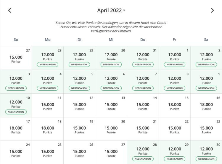 World Of Hyatt Punktekalender Grand Hyatt Berlin April 2022