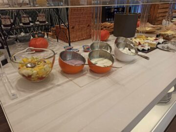 Hyatt Place Frankfurt Airport Fruehstueck Joghurt Und Kaese