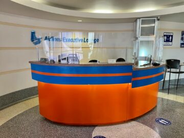 Airlines Executive Lounge Barbados Rezeption